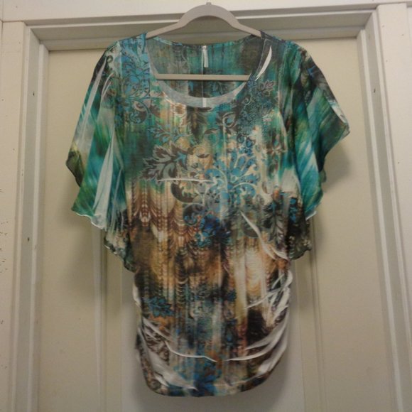 BOHO BEAUTY DELIGHTS BLOUSE LG - Picture 1 of 3